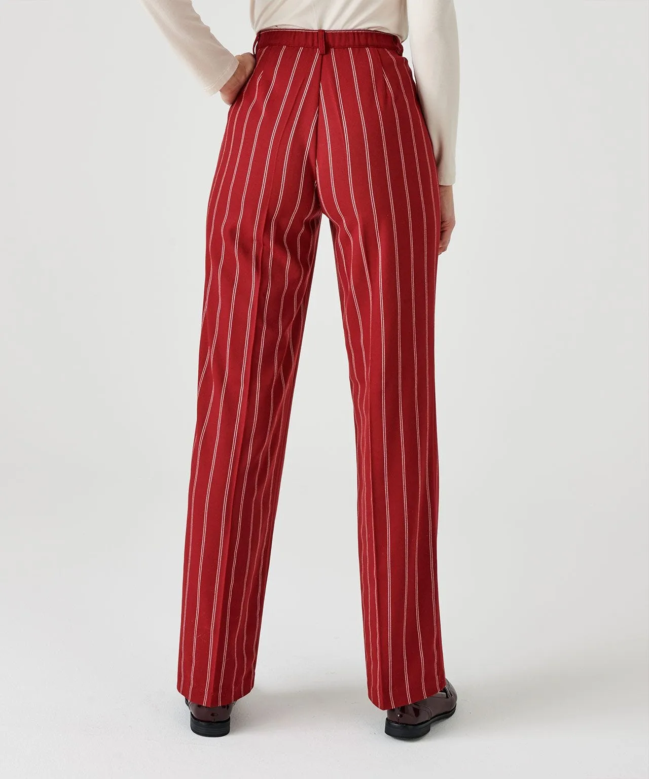 Pinstripe Slimming Pants