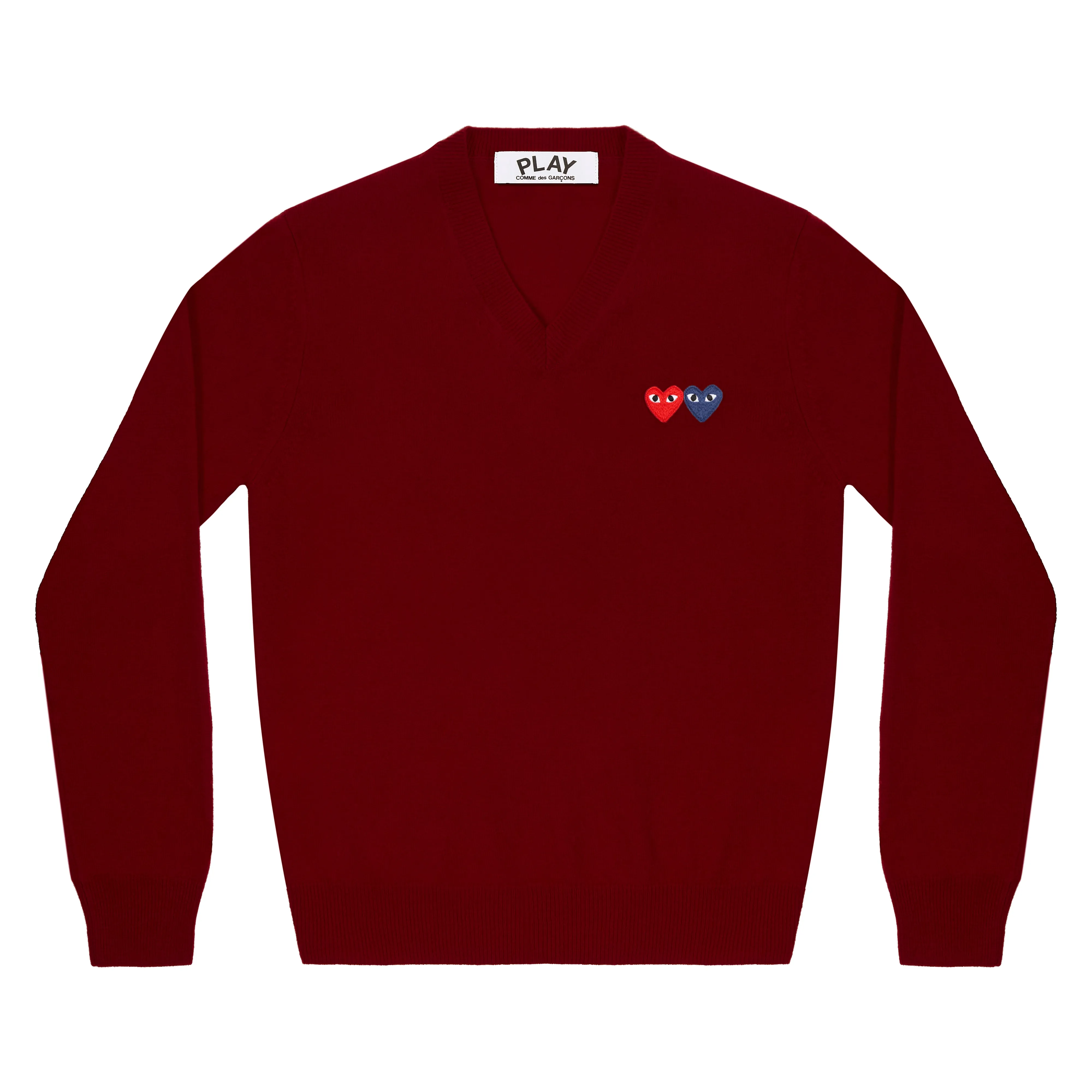 Play Double Heart Sweater Burgundy