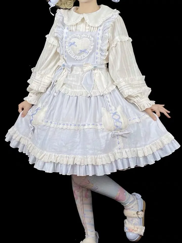 Casual Lolita Cotton Candy Cat Jsk Dress - Pre-order