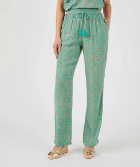 Printed Crinkle Pants