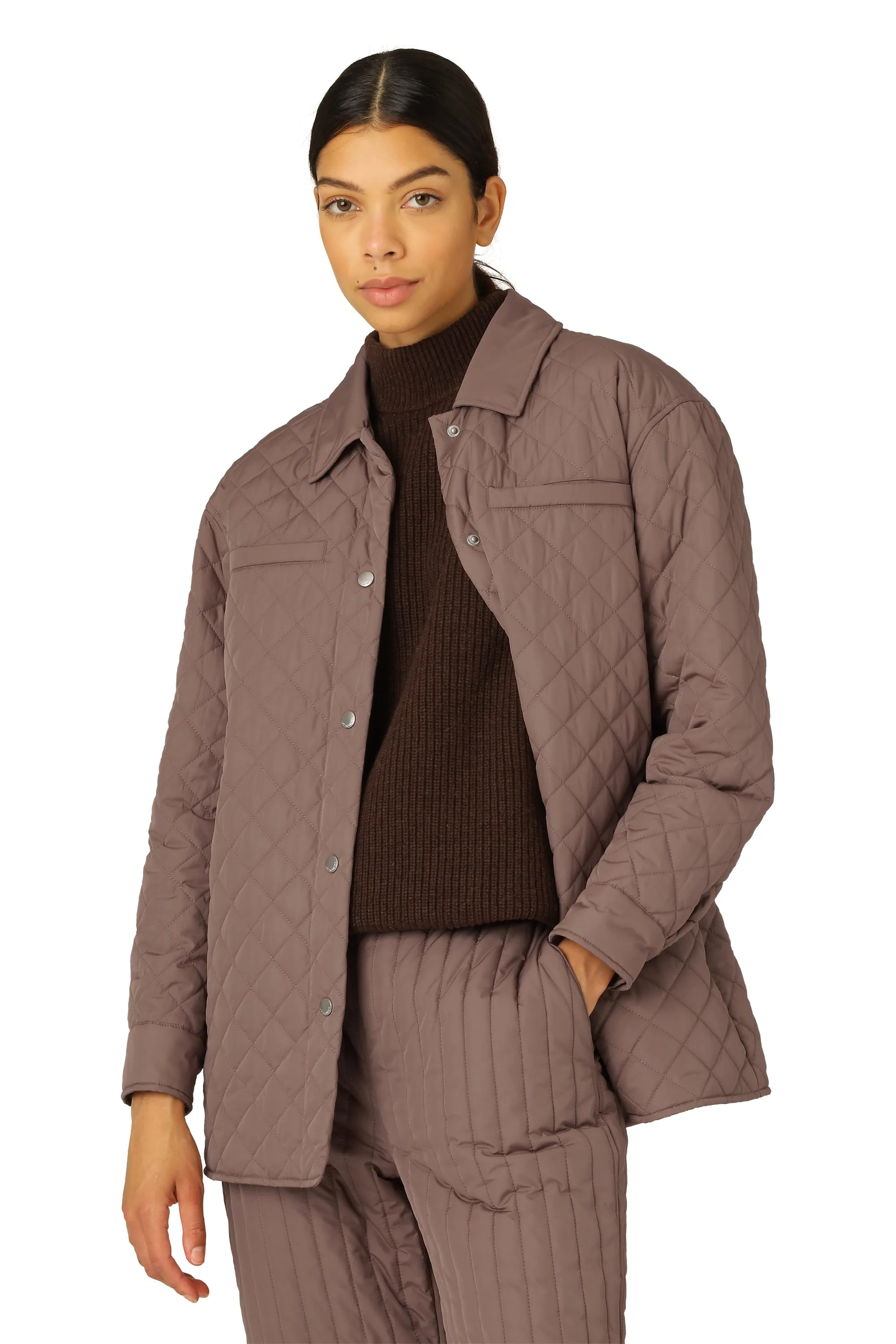 Quilted Jacket Rezap34 - Old Lavender - Ilse Jacobsen Coat