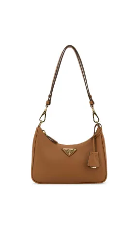 Caramel Re-Edition Mini Nappa Leather Bag