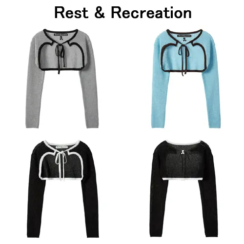 Rest & Recreation  |Street Style Elegant Style Logo Cardigans SPECIFICATIONS