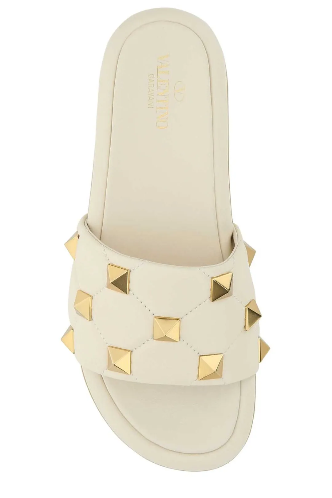 Rockstud Wedge Slides by Valentino Garavani