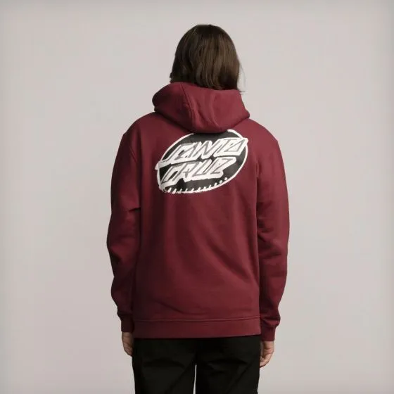 Santa Cruz Men's Maroon Creep Dot Hoodies