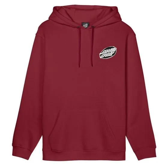 Santa Cruz Men's Maroon Creep Dot Hoodies