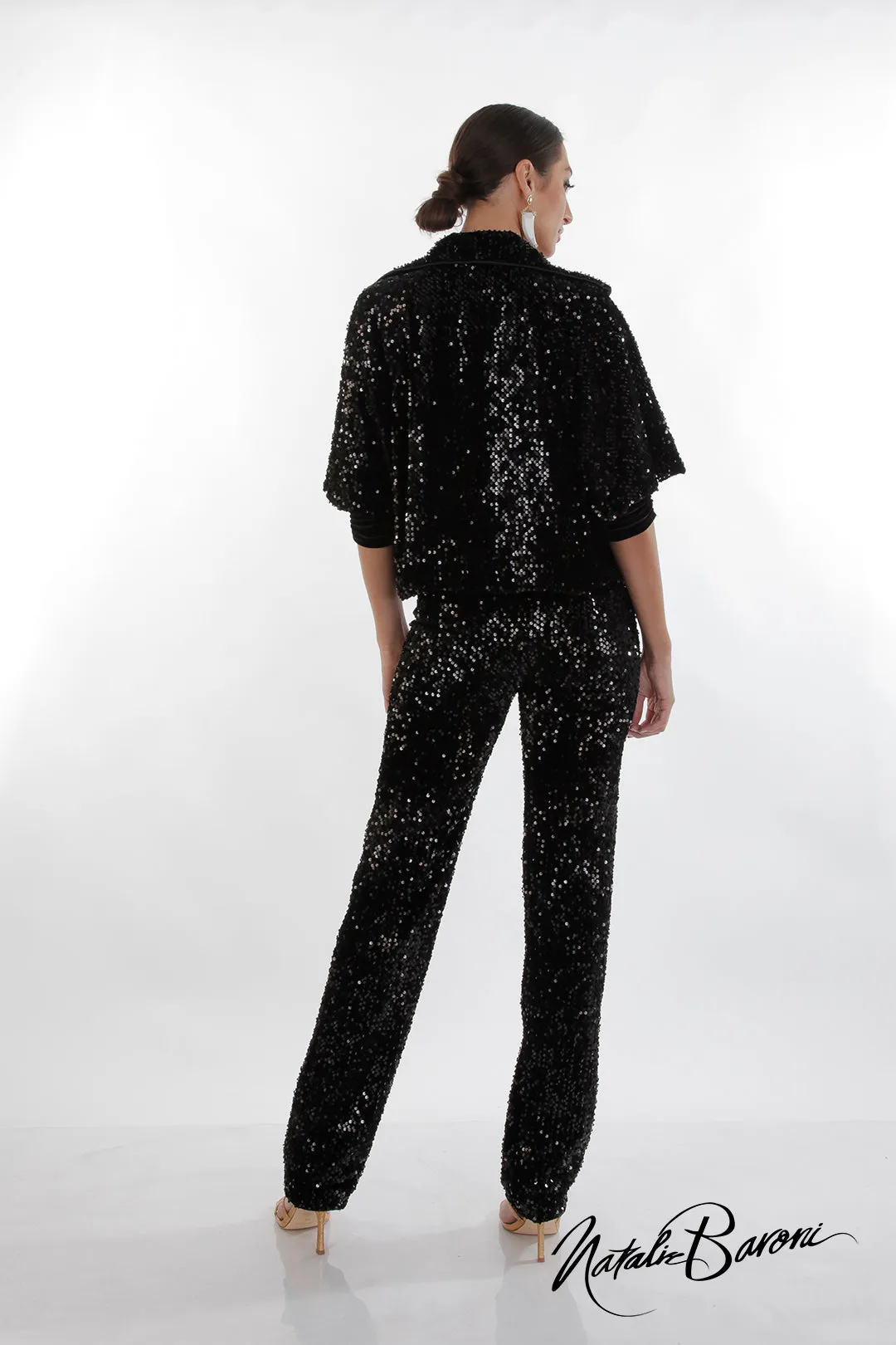 Scala Sequin Stiletto Pants