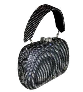 Lolita Bag Black Crystal Mesh