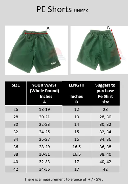 SJIJ Physical Education Shorts