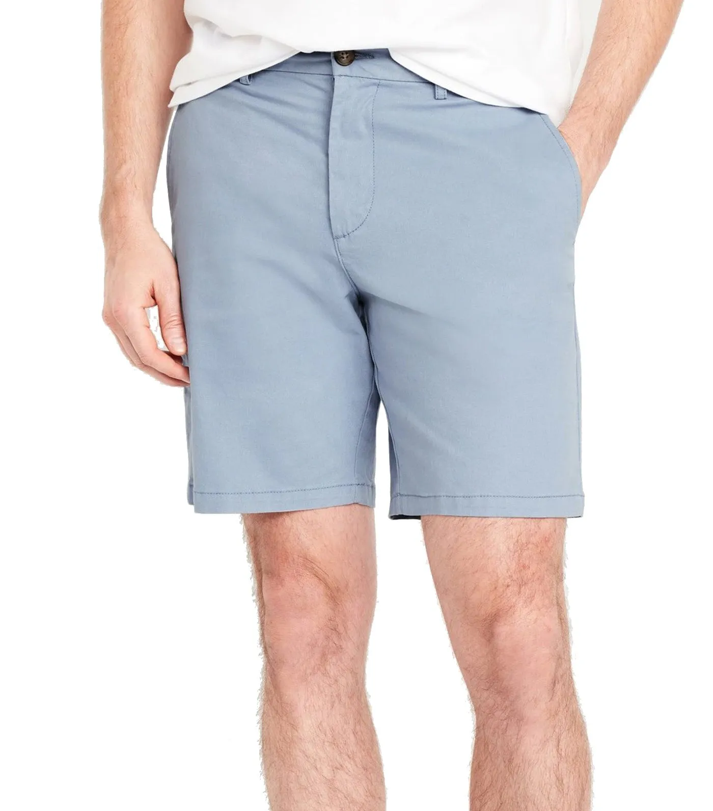 Slim Men's Blue Harvest Chino Shorts - 8-inch Inseam with Flex Rotation Technology