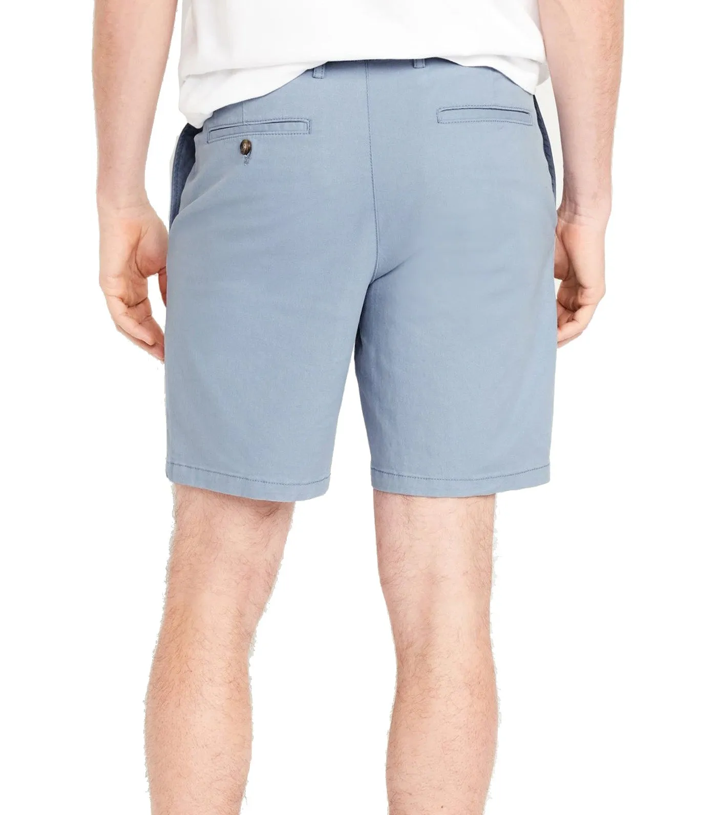 Slim Men's Blue Harvest Chino Shorts - 8-inch Inseam with Flex Rotation Technology