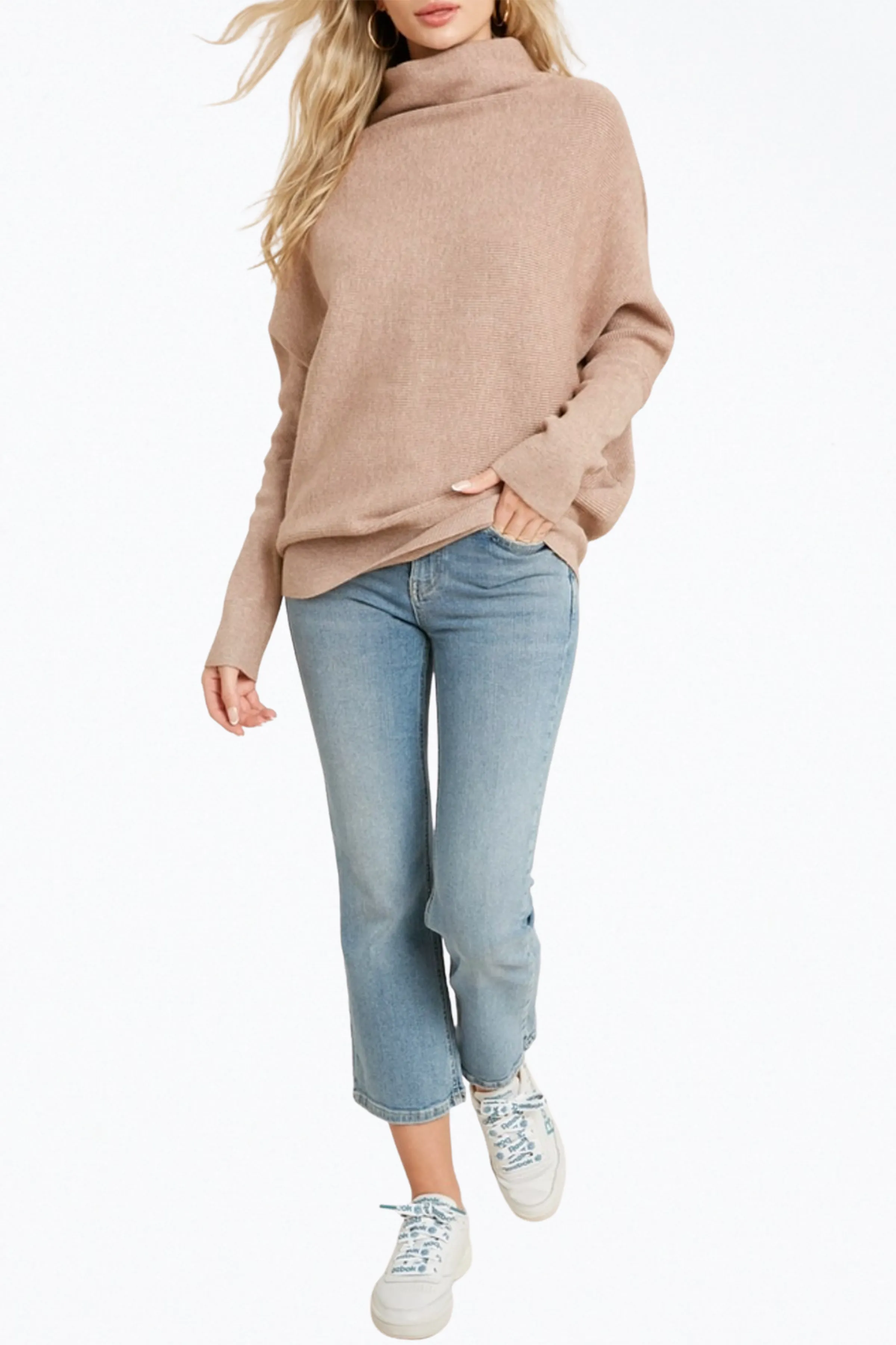 Slouch Neck Dolman Sweater