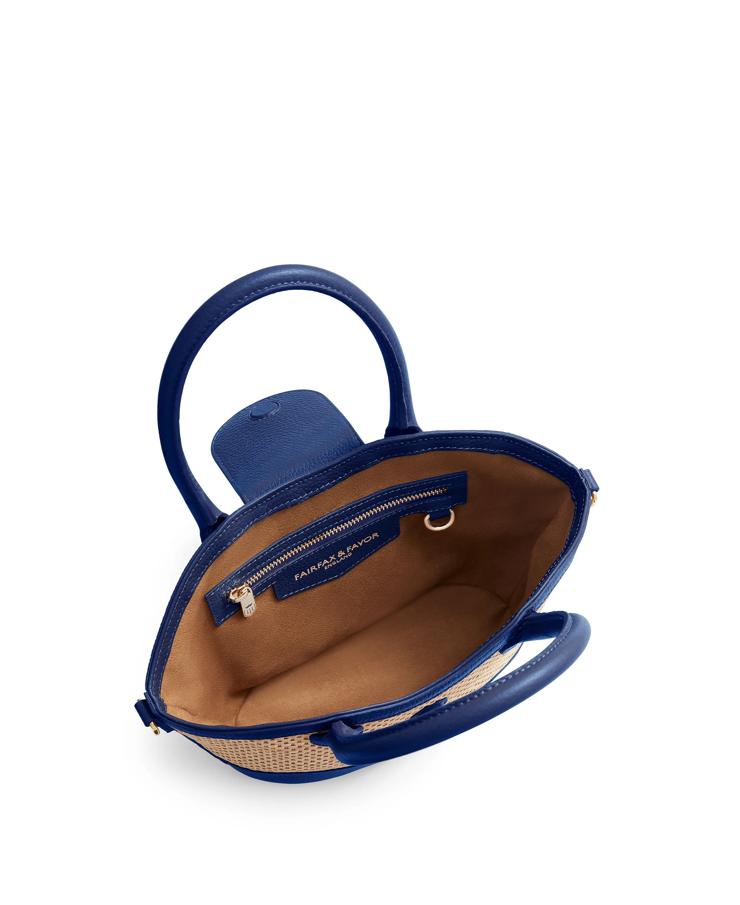 Small Windsor Basket Bag in Porto Blue