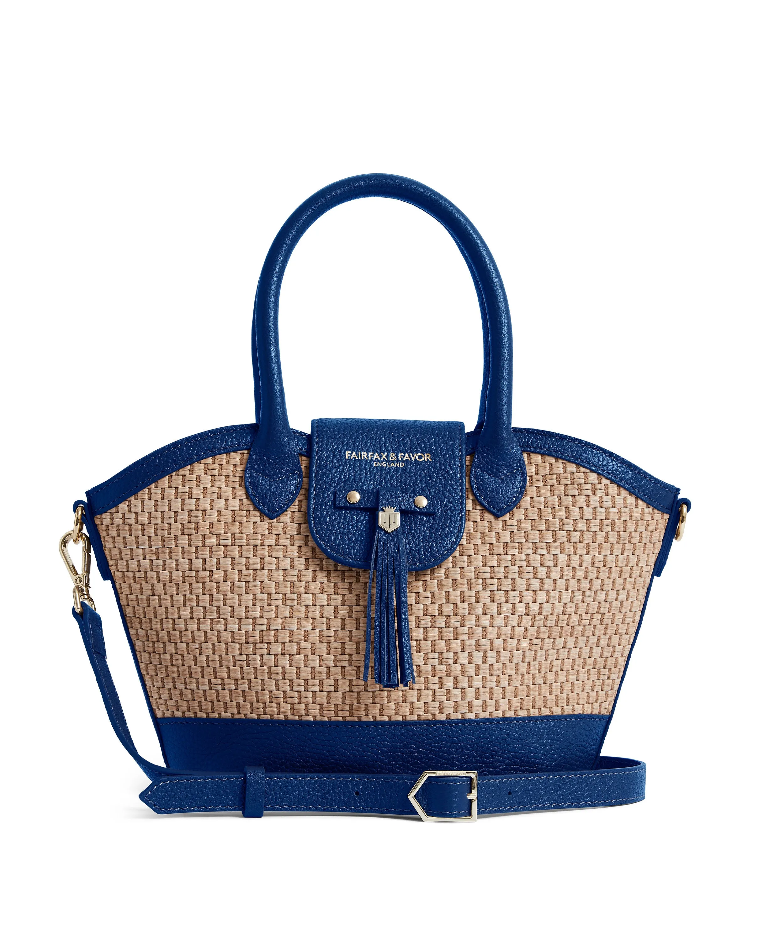 Small Windsor Basket Bag in Porto Blue