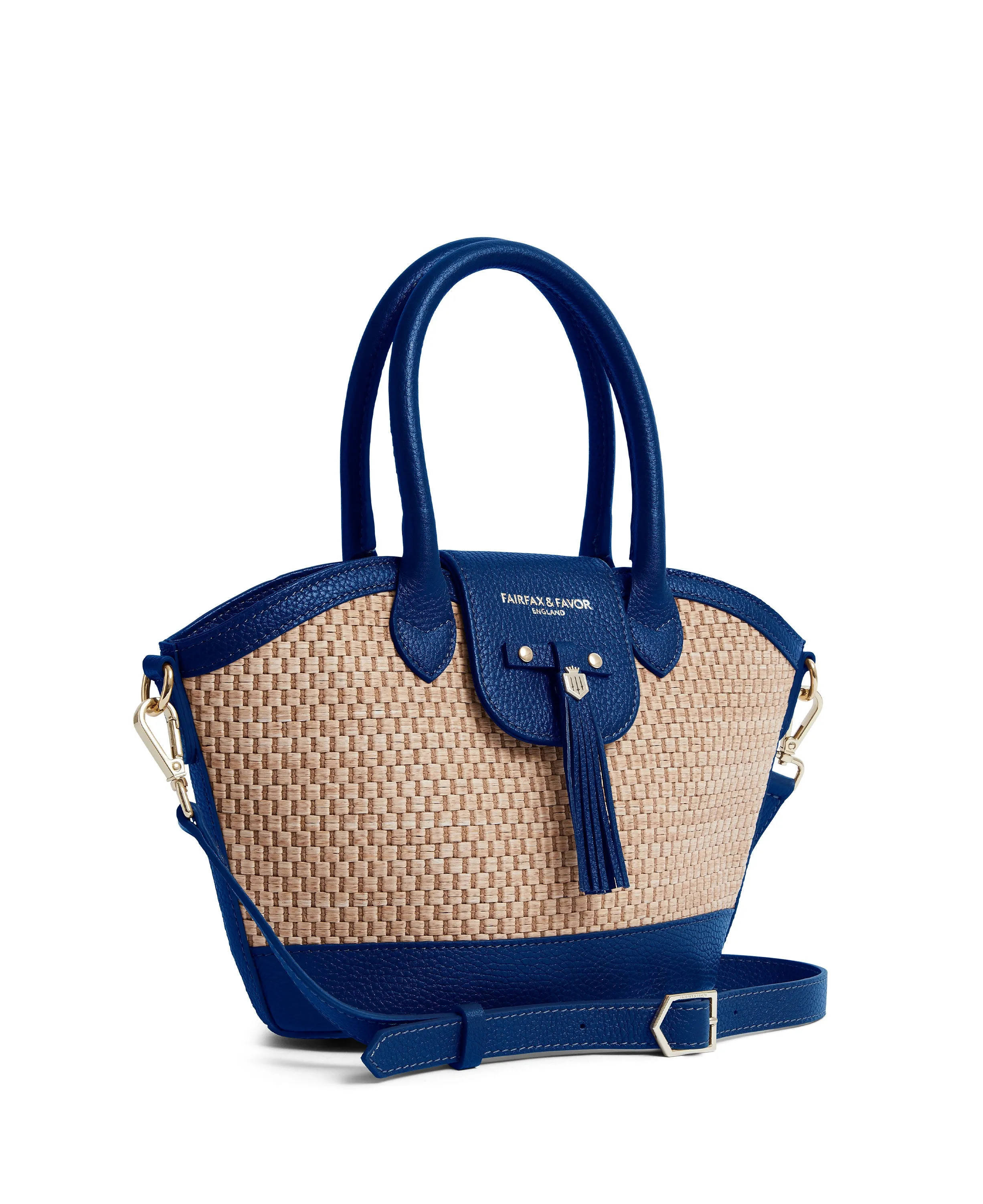 Small Windsor Basket Bag in Porto Blue