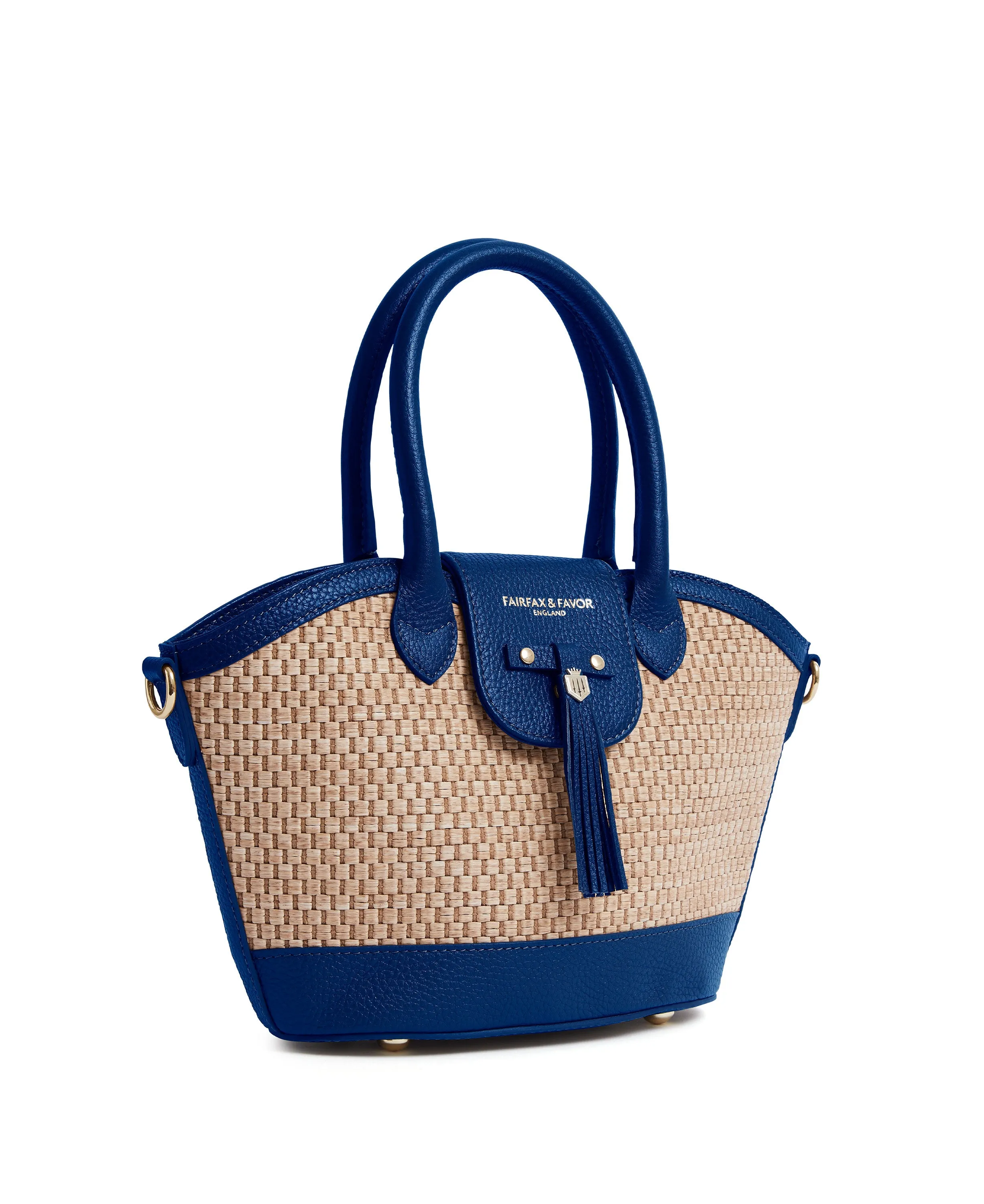 Small Windsor Basket Bag in Porto Blue