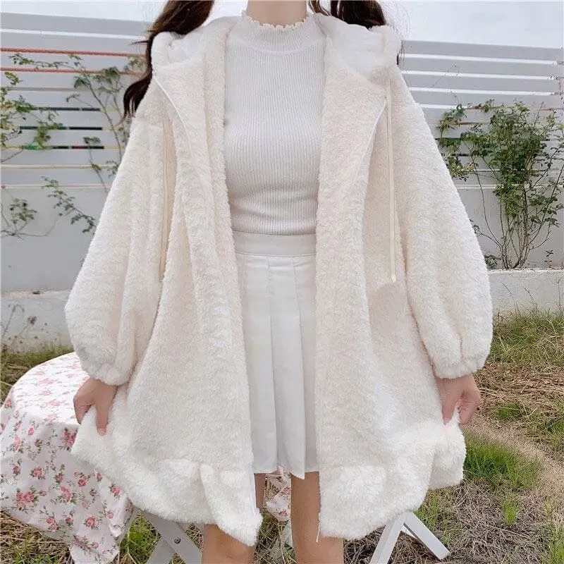 Soft and Cute Rabbit Coat