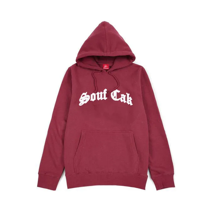 Souf Cak Hoodie in Maroon and Garnet Color