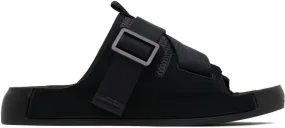 Stone Island Shadow Project Black Tape Sandals