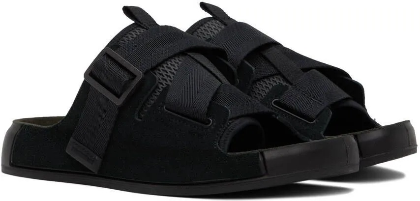 Stone Island Shadow Project Black Tape Sandals