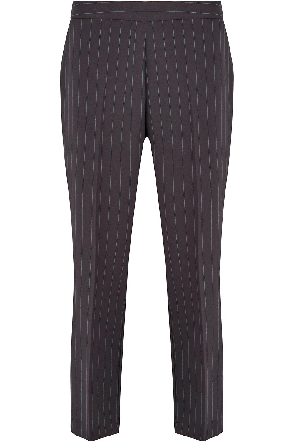 Elasticated Trousers with Straight Leg Stripes