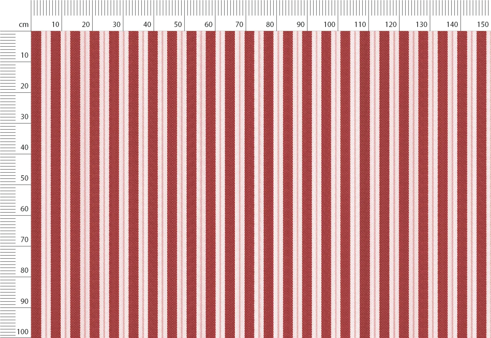 Striped Linen Fabric Vintage French Farmhouse Stripe Print Linen Clothing Bedding Curtains Meter Yard