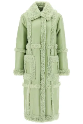 Studio Patrice Eco-Shearling Coat in Sage Green - Style 61100 9010