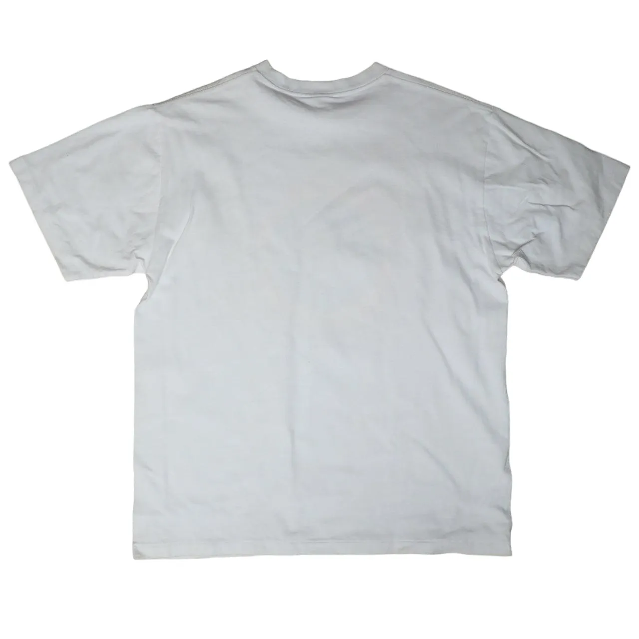 Stussy Men's White Tshirt with Gold Logo