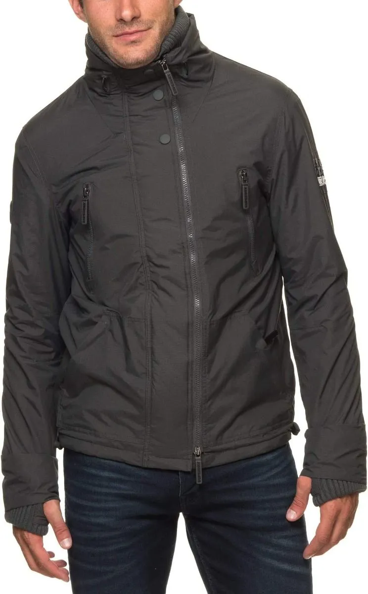 Superdry Deep Forest Black Hooded Wind Attacker Jacket