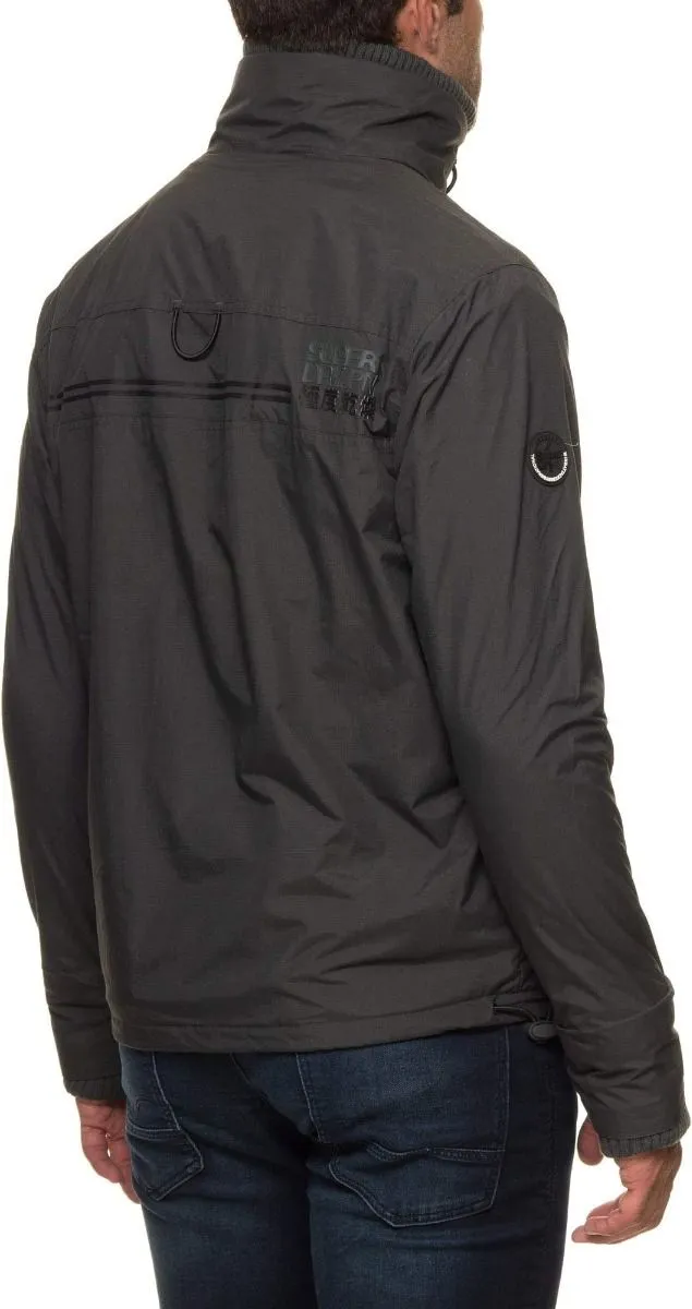 Superdry Deep Forest Black Hooded Wind Attacker Jacket