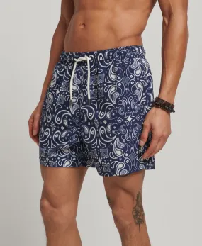 Mirrored Navy Print Swim Shorts by Superdry