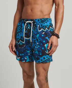 Psychedelic Blue Print Swim Shorts by Superdry