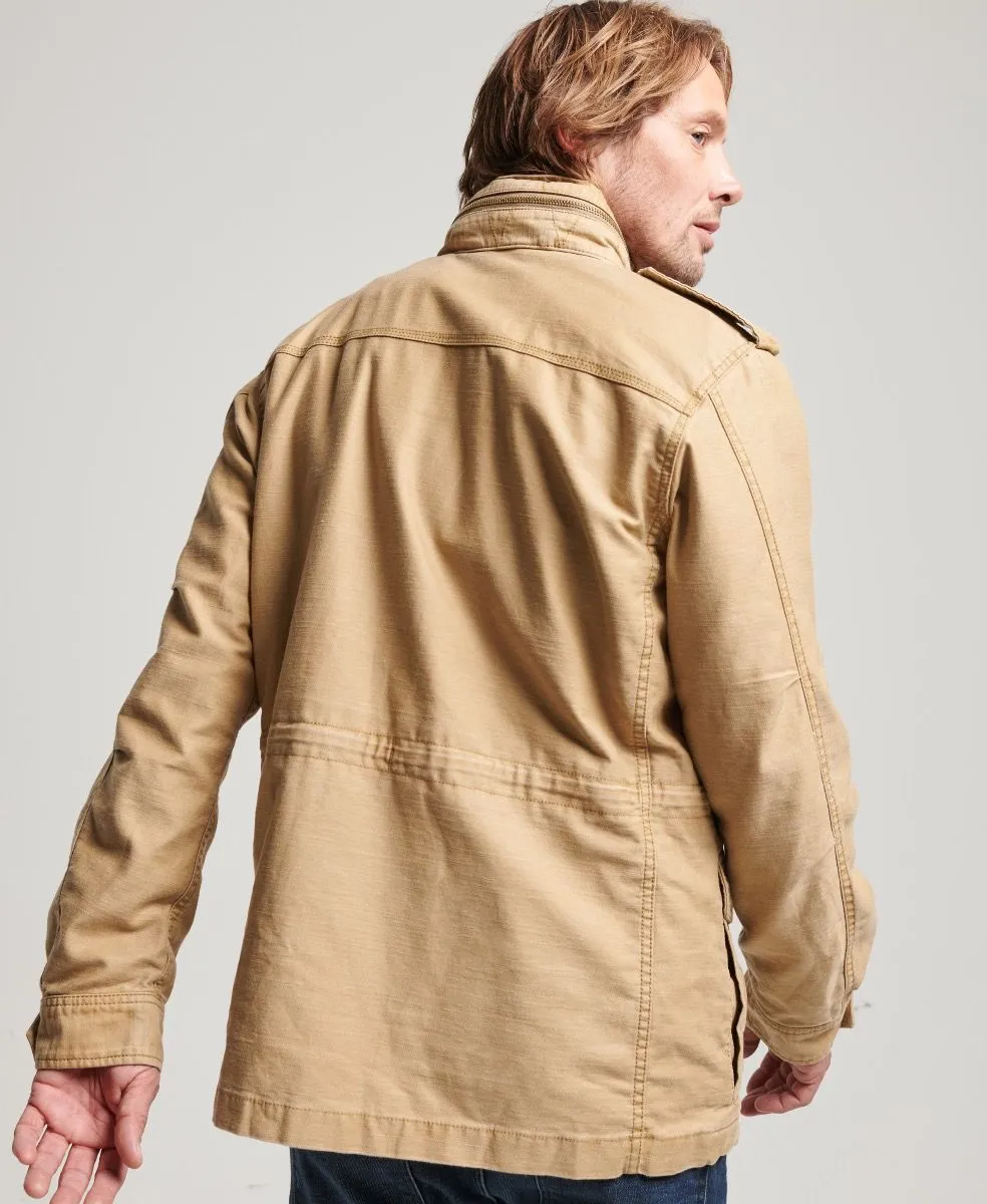 Superdry Vintage Field M65 Military Jacket Tan Brown