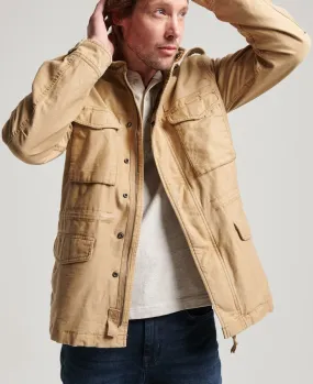 Superdry Vintage Field M65 Military Jacket Tan Brown