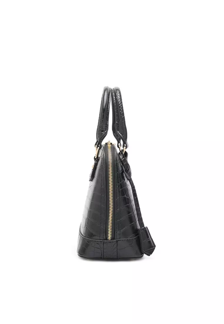 Black Swiss Polo Women's Top Handle Bag Sling Bag Crossbody Bag