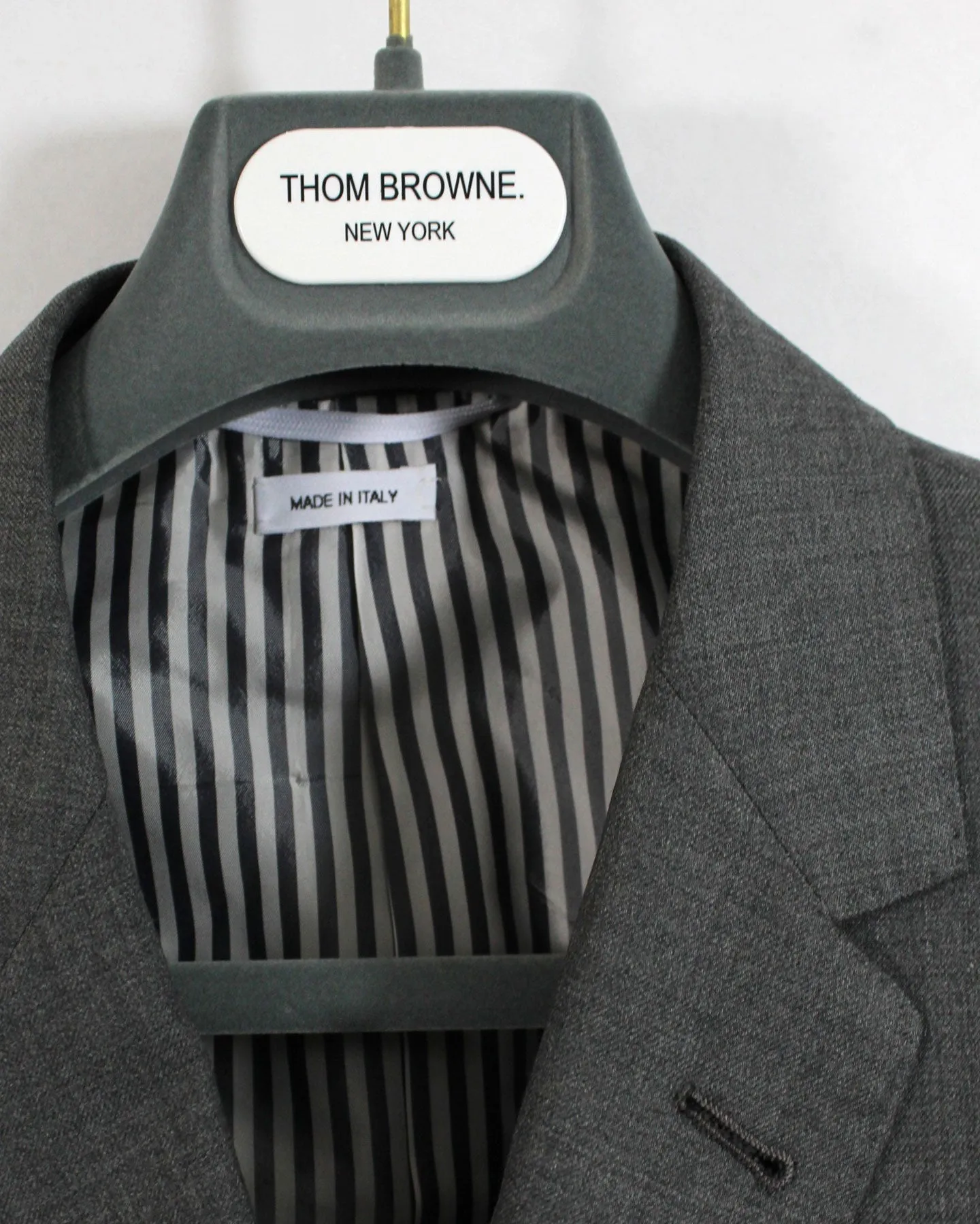 Thom Browne Gray Sport Coat Size 50 EU / 40 US on Sale.