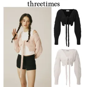 Threetimes Street Style Cardigans