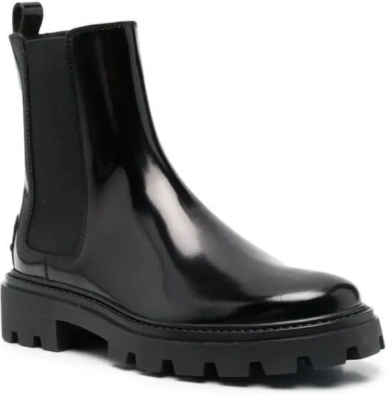 Tod's Studded Chelsea Boots Black