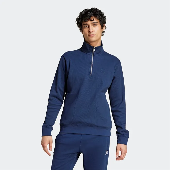 Trefoil Essentials Waffle ½ Zip | Hoodies & Crews | Stirling Sports - Google SEO optimized alternative: Stirling Sports Trefoil 