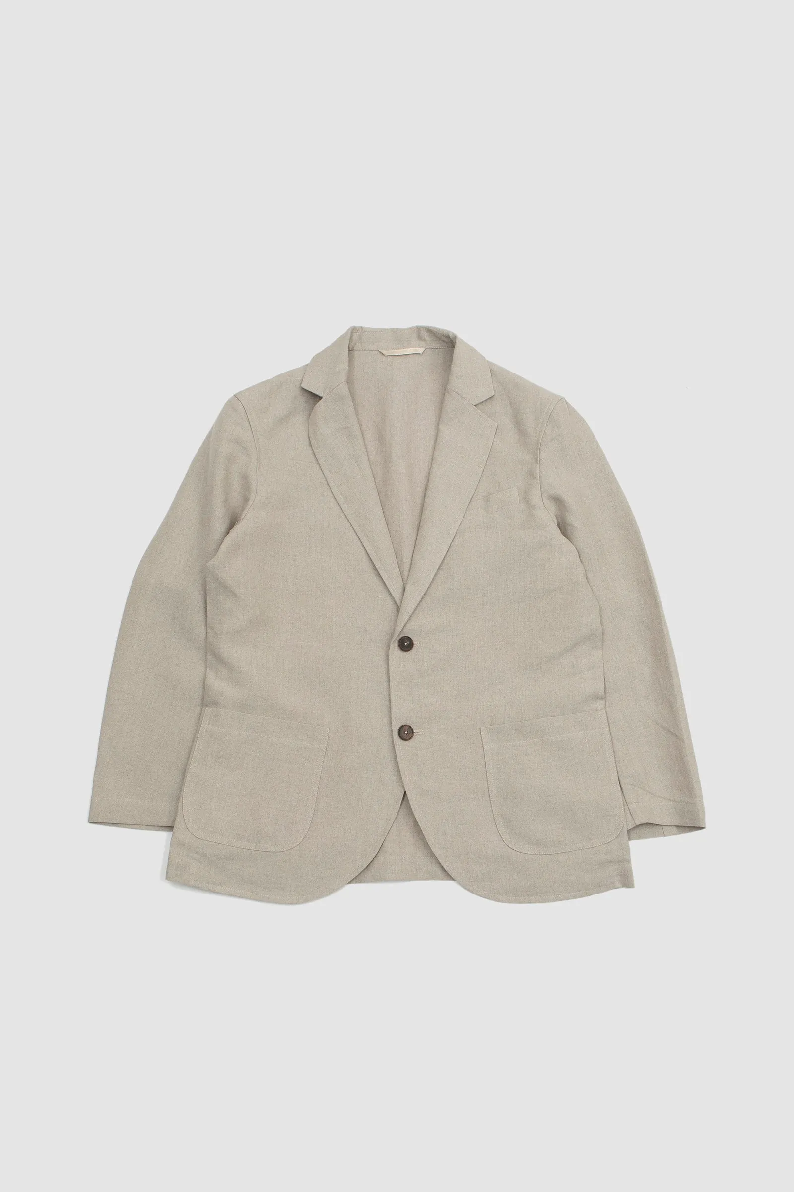 Undyed Flax Essential Jacket by De Bonne Facture