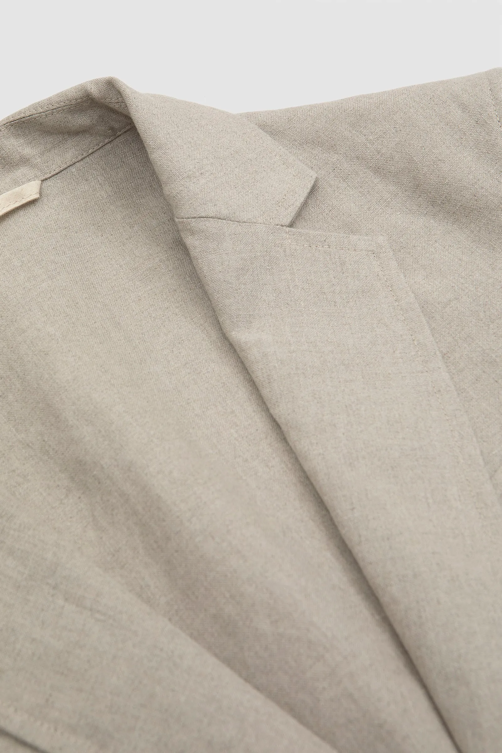 Undyed Flax Essential Jacket by De Bonne Facture