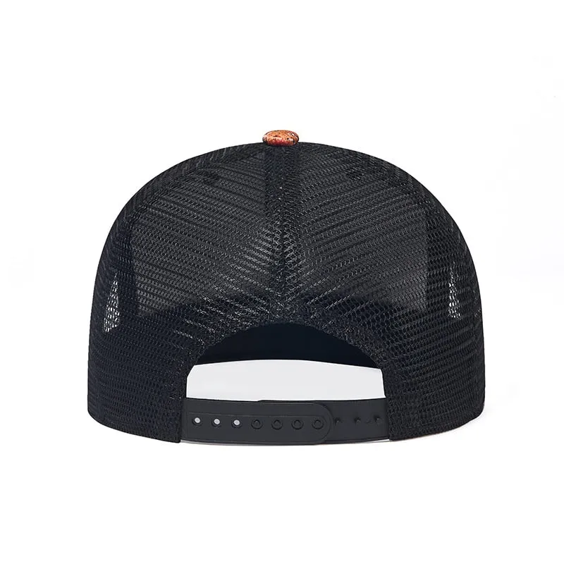 Unisex Graffiti Flat Brim Snapback Baseball Mesh Cap for Summer