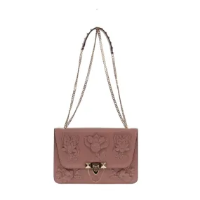 Valentino Nude Floral Flap Shoulder Bag