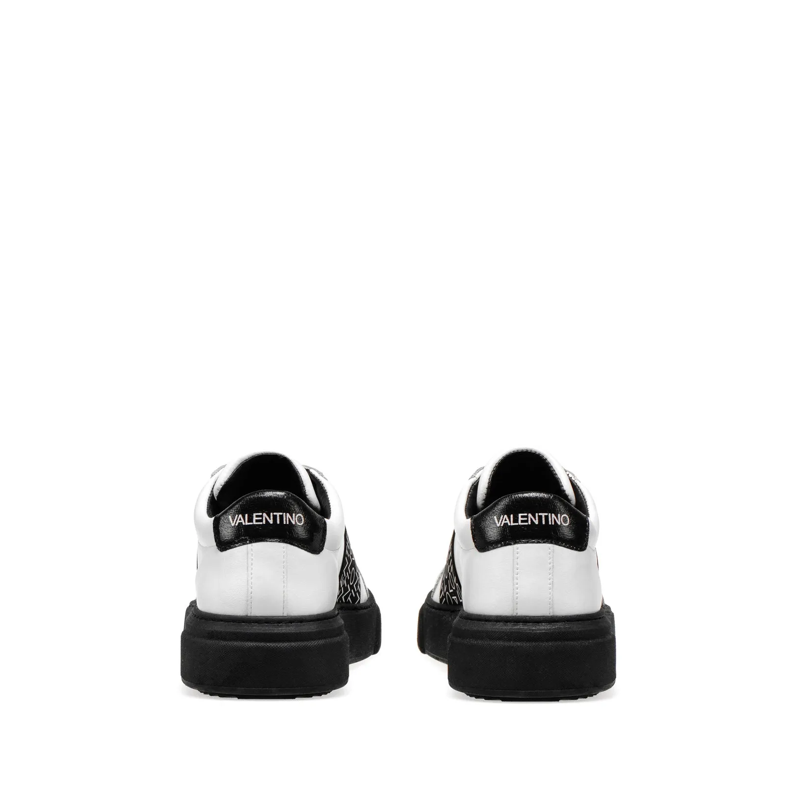 White Leather Slip-on Sneakers by VALENTINO