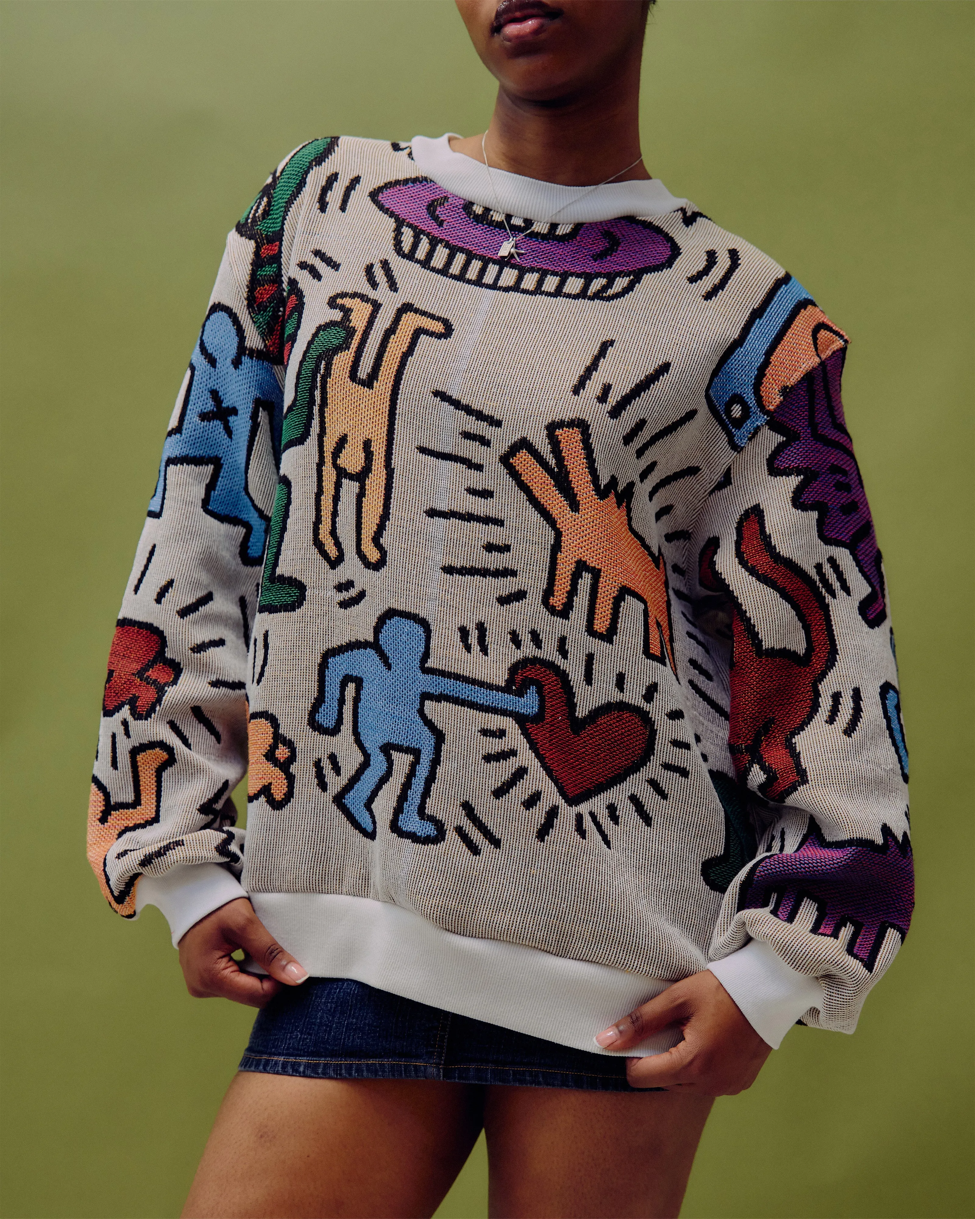 VT Rework: Keith Haring Tapestry Sweater