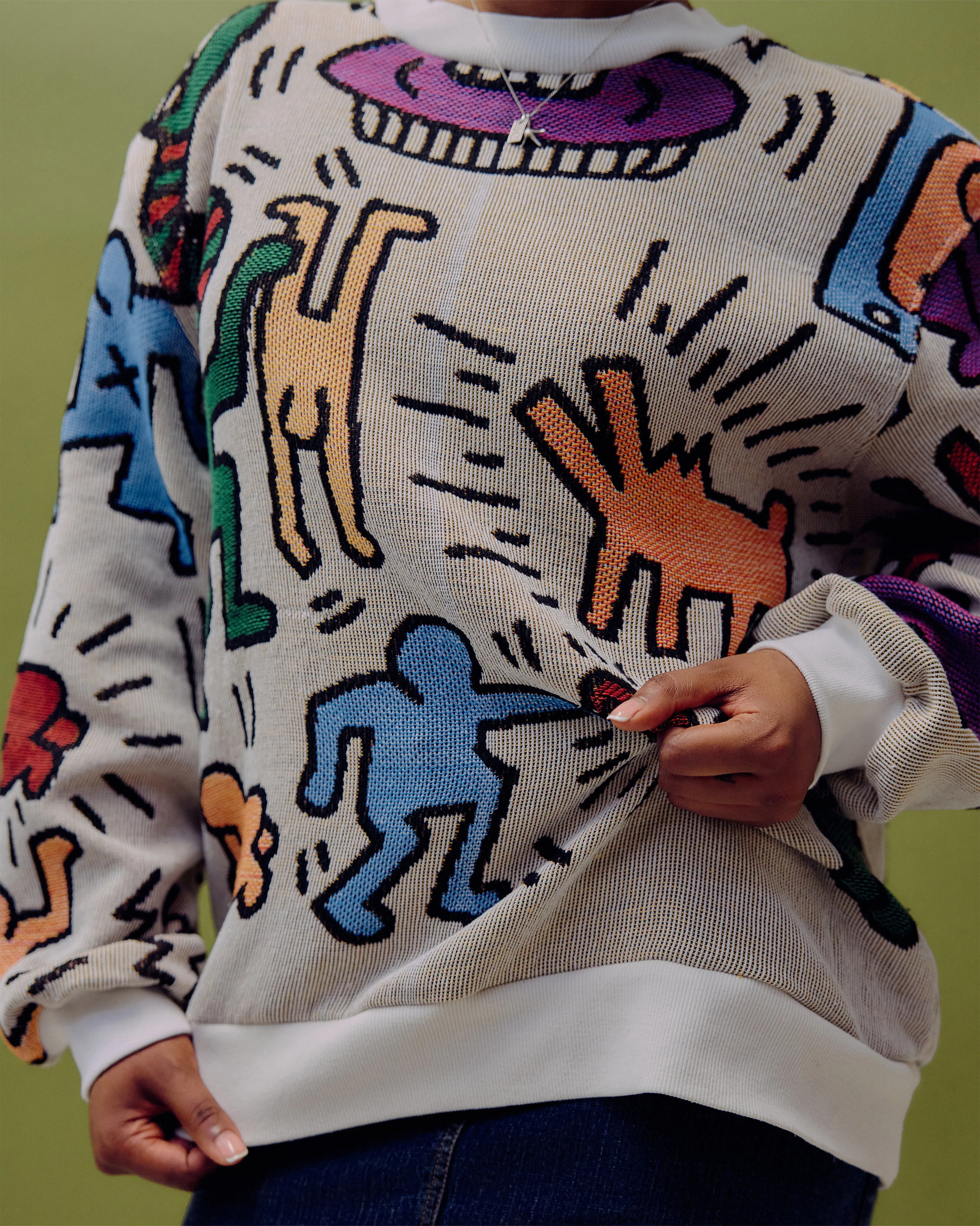 VT Rework: Keith Haring Tapestry Sweater