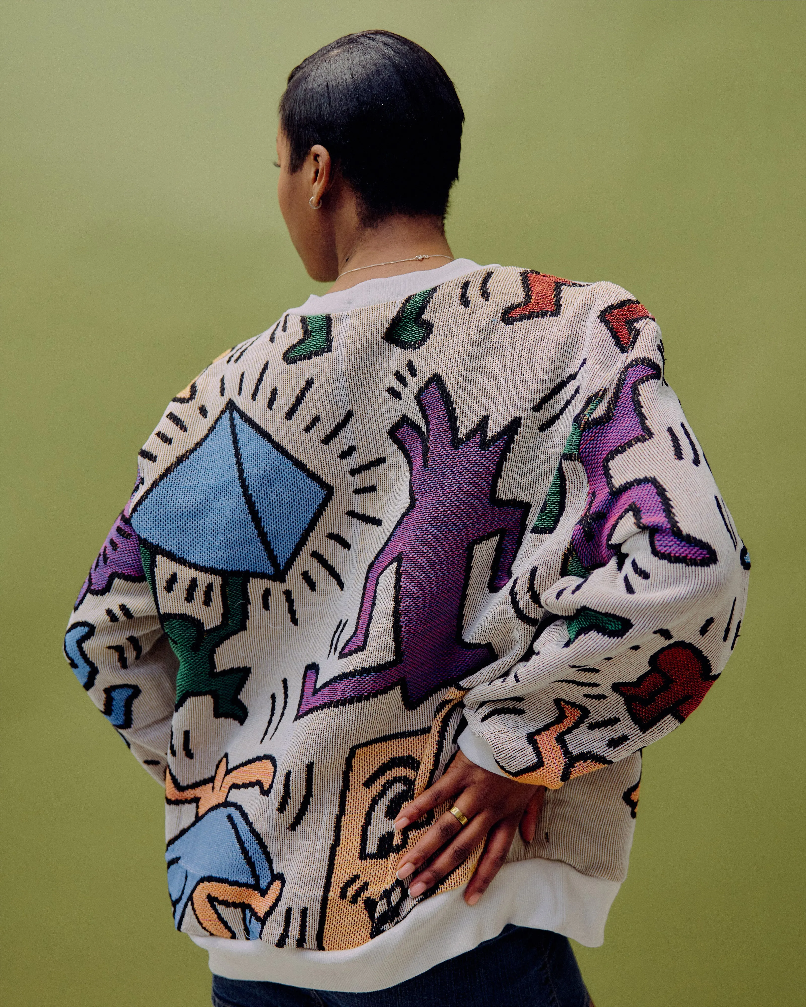 VT Rework: Keith Haring Tapestry Sweater