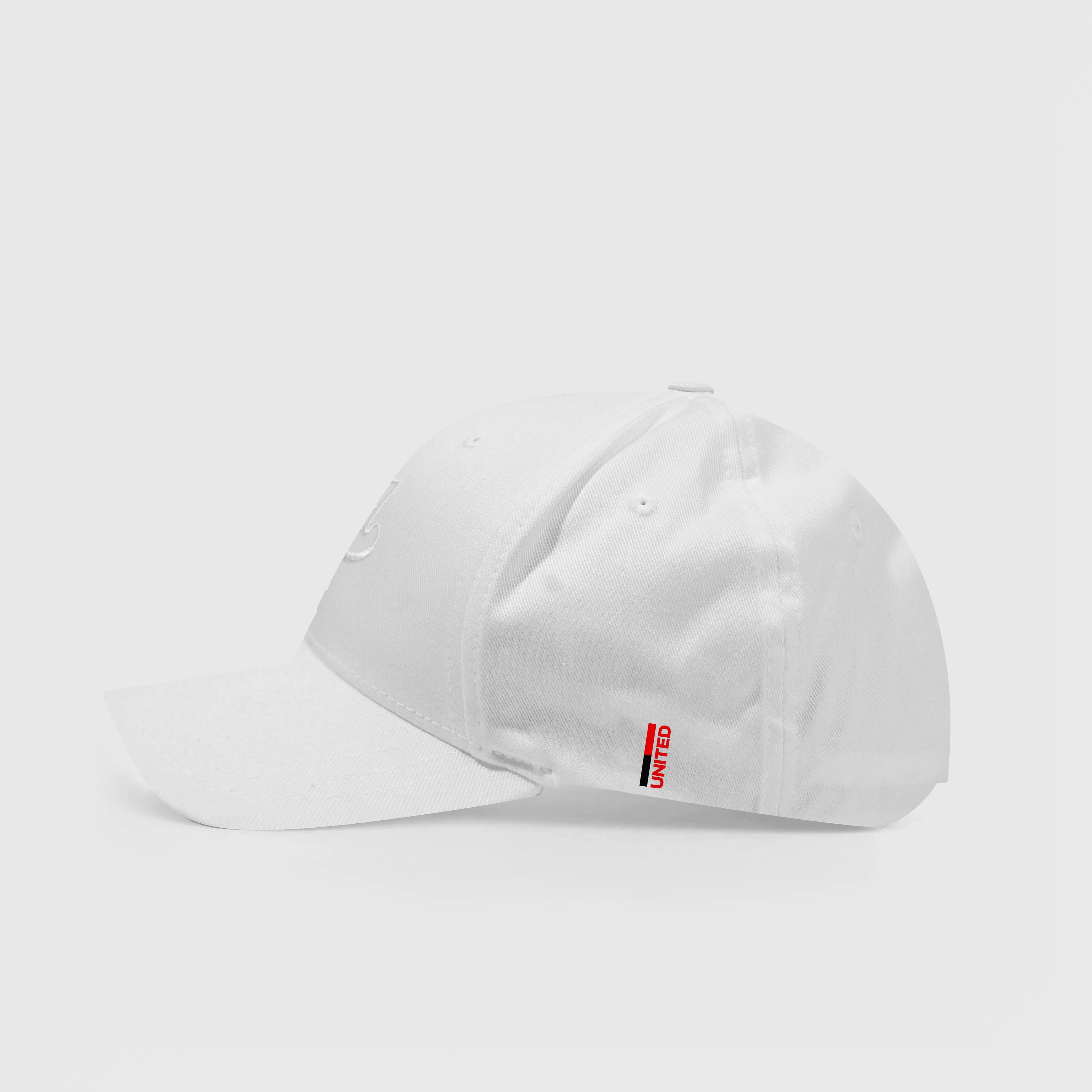 White United Mid Profile Baseball Cap