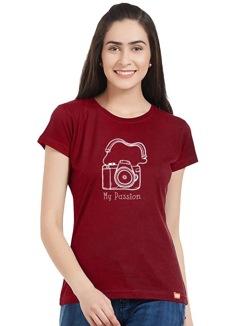 Women's T-Shirt Showing Passion for Photography