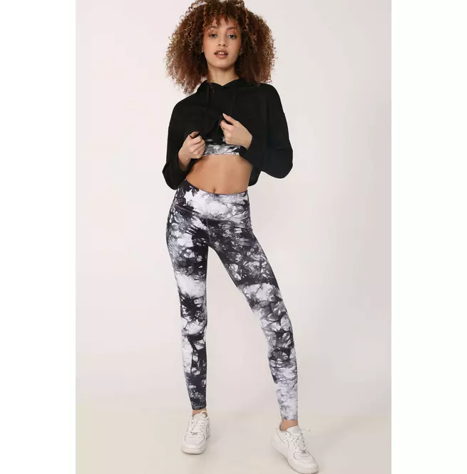 Women's Tie-Dye Slimfit Leather Leggings